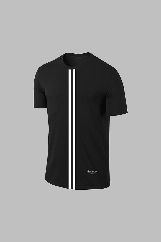 Over Size Erkek Siyah Dri-Fit Kumaş Baskısız Yuvarlak Yaka Kısa Kol Tişört Şort Alt Üst Takımı  (4XL - 2