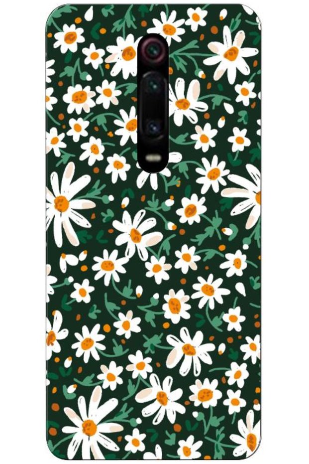 Xiaomi Mi 9t Compatible Case Spring Flowers 4 Silicone Case (Printed)