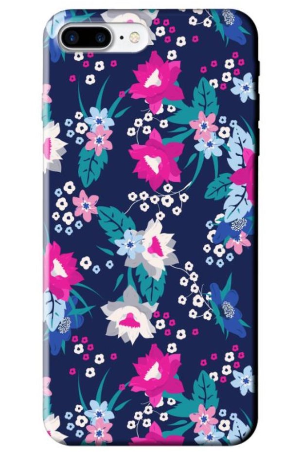 Apple iPhone 7 Plus Compatible Case Spring Flowers 3 Silicone Case (Printed)