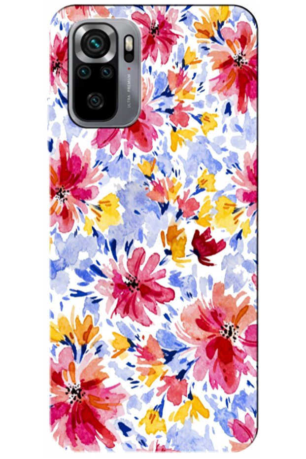 حافظة متوافقة مع هاتف Xiaomi Redmi Note 10، حافظة من السيليكون Spring Flowers 7 ( مطبوع ) - 1
