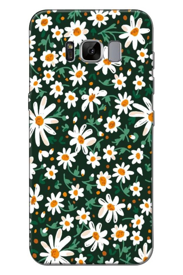 Samsung Galaxy S8 Plus Compatible Case Spring Flowers 4 Silicone Case (Printed)