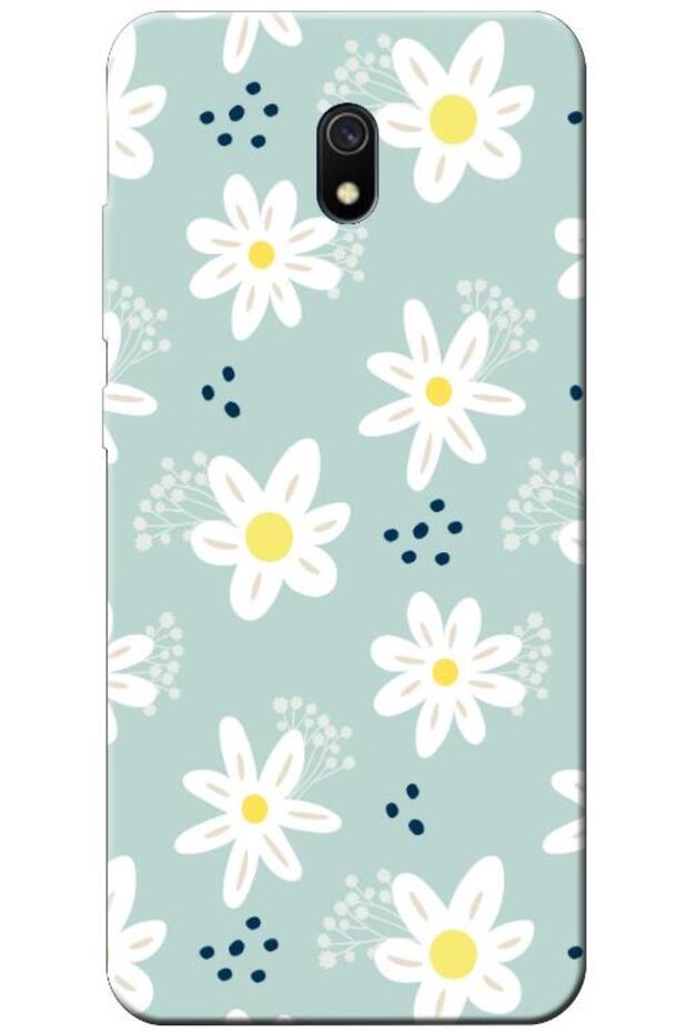 Xiaomi Redmi 8A Compatible Case Spring Flowers 10 Silicone Case (Printed)