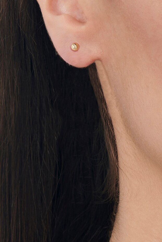 Altın Top Küpe - 1