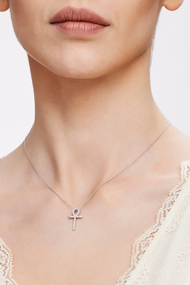 Pırlanta Ankh Kolye - 1