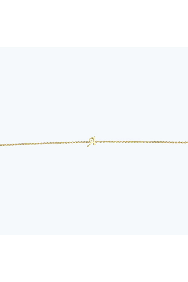 Altın A Harfi Bileklik - 3