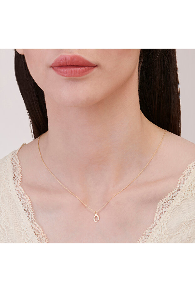 Altın Ö Harfi Kolye - 3