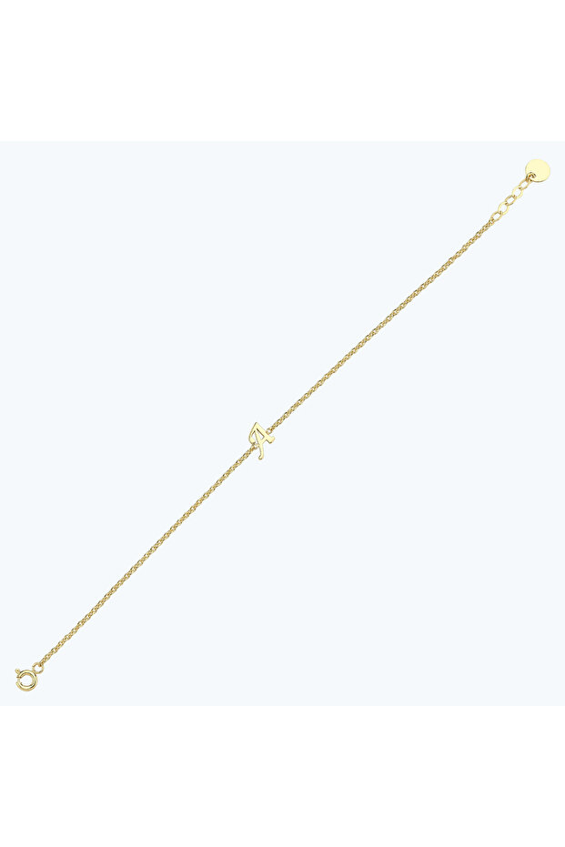 Altın A Harfi Bileklik - 1