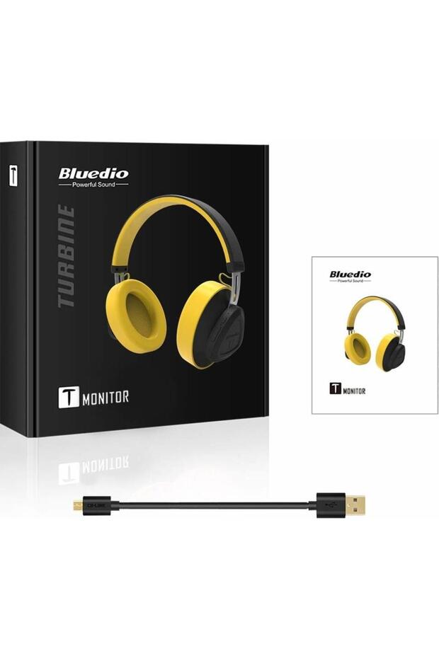TMS Bluetooth Kablosuz Kulaklık BT5.0 Sarı - 4