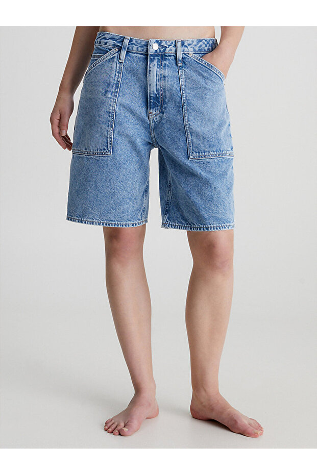 Kadın 90S Straight Denim Şort - 2