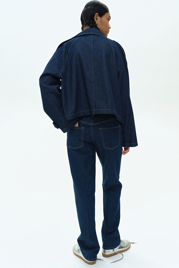 Kadın Mavi Normal Bel Jeans - 4