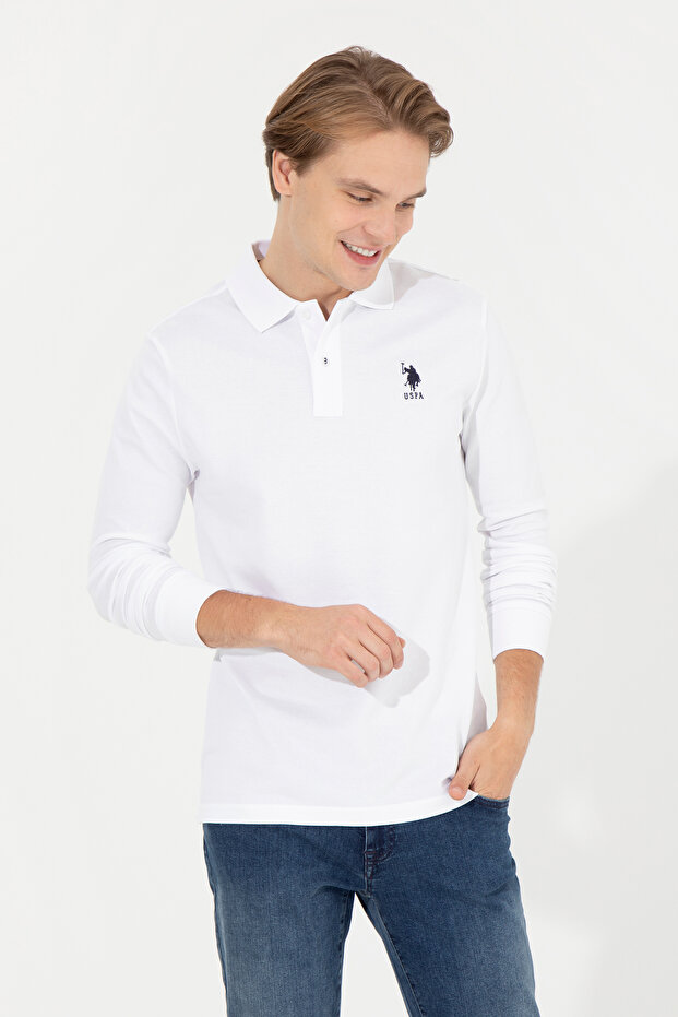 Men's White Basic Sweatshirt 50253133-Vr013