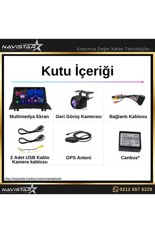 Fluence Kablosuz Carplay 2 64gb Android 13 Navigasyon Multimedya Sistemi - 4