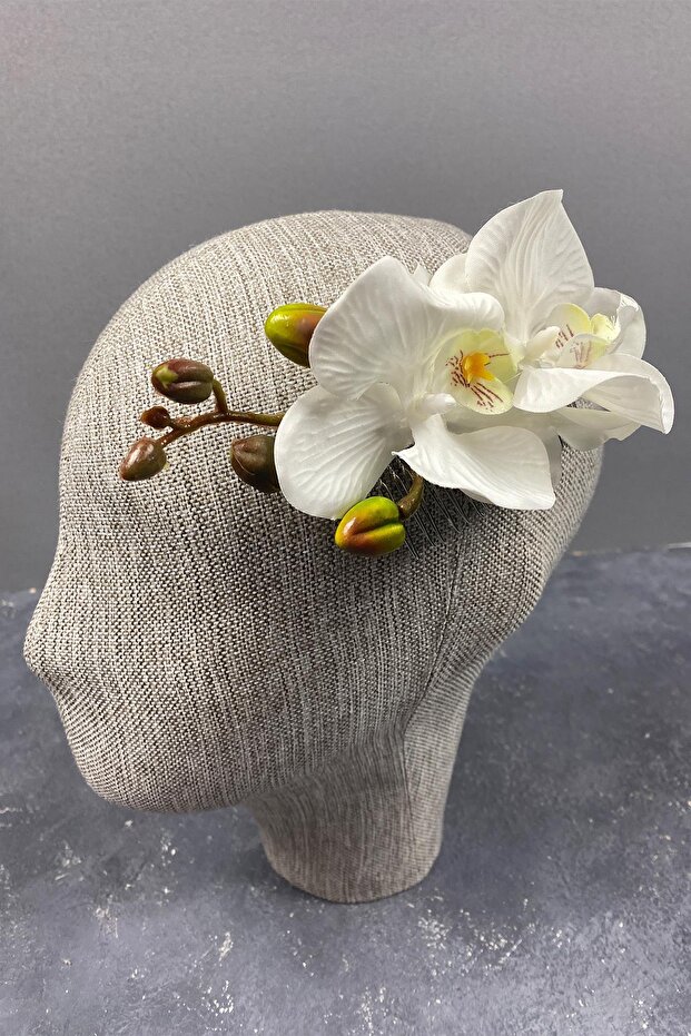 Orchid Scalloped Outer Shoot Bridal Hair Clip