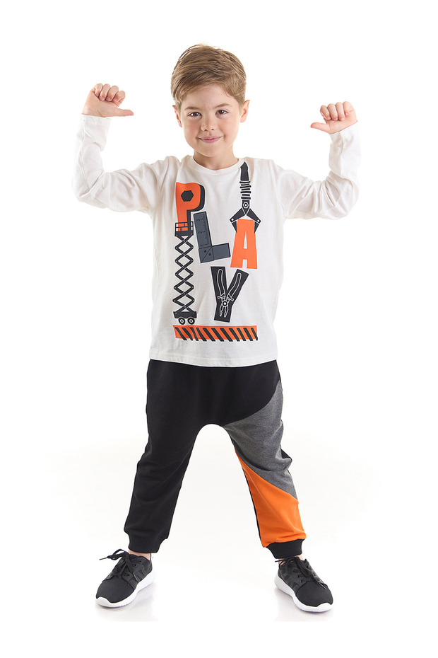 Letters Boy's T-Shirt Trousers Set