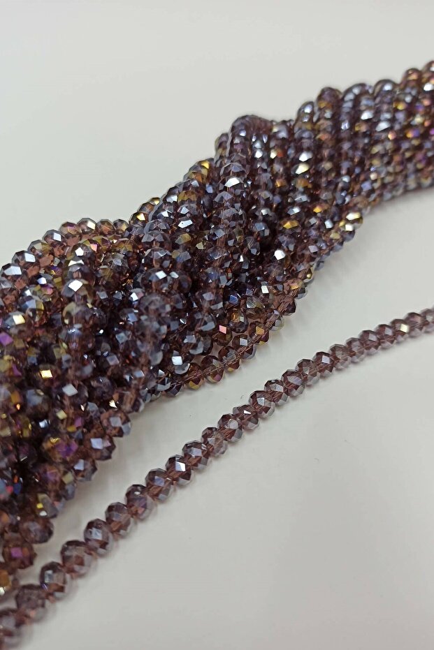 Transparent Brown Crystal Bead 6 mm