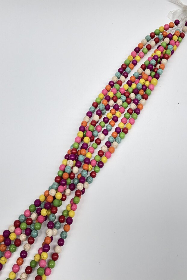 Colored Round Stone Beads – Beads - 2
