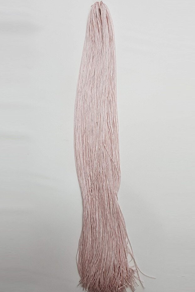 Powder Single Braid Fringed Tassel 60 cm (1 Piece)