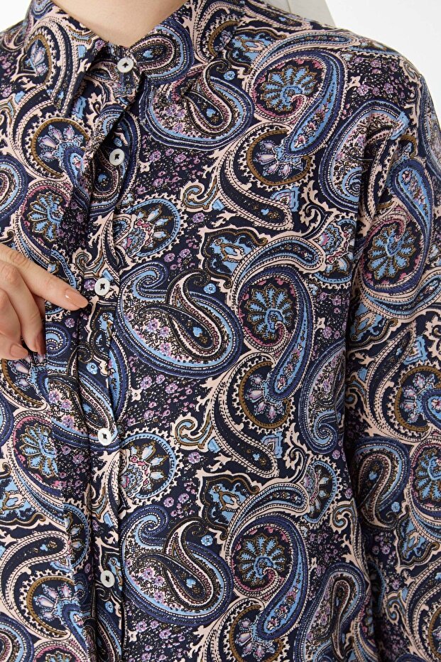 24504-SAKS Patterned Tunic - 5