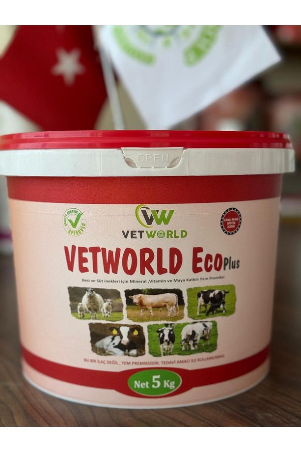 ECO PLUS Besi ve Süt İnekleri için Vitamin Mineral ve Maya Katkılı Yem Premiksi 5KG - 1