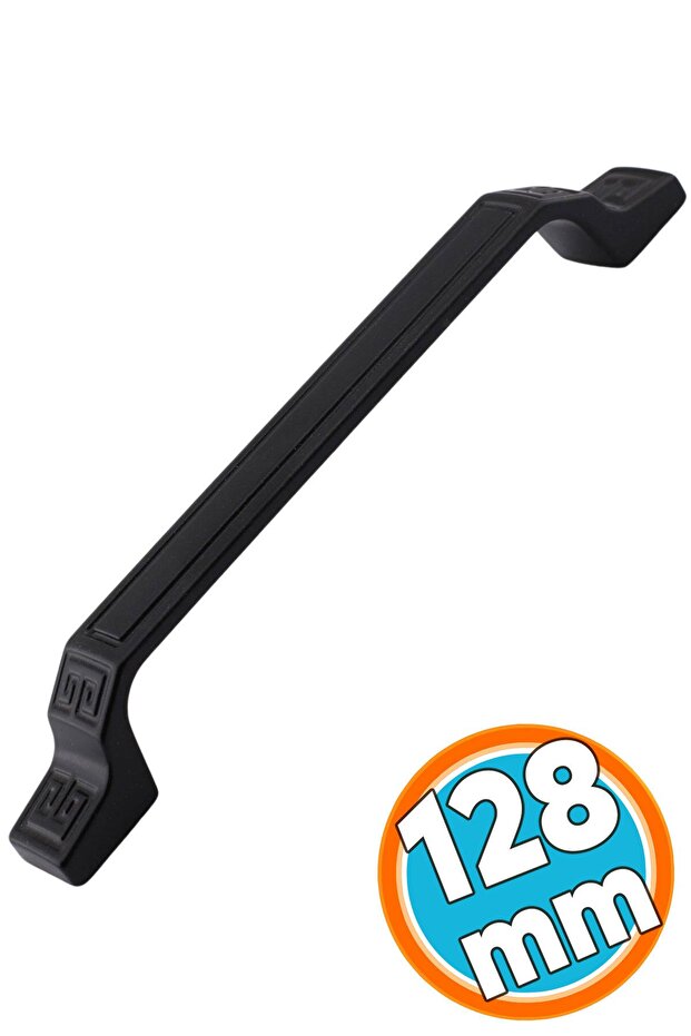Furniture Kitchen Cabinet Drawer Cupboard Door Handle Flat Metal Handle Handle 128 mm Black