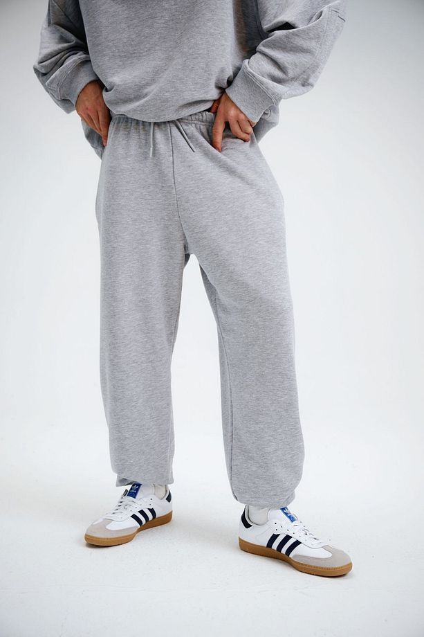 Erkek Timeless Jogger Gri Eşofman Altı - 4