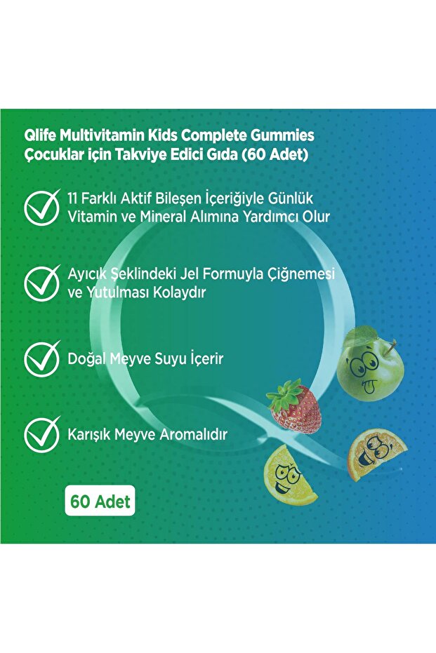 Kids Multivitamin Complete Gummies 60 adet - 4