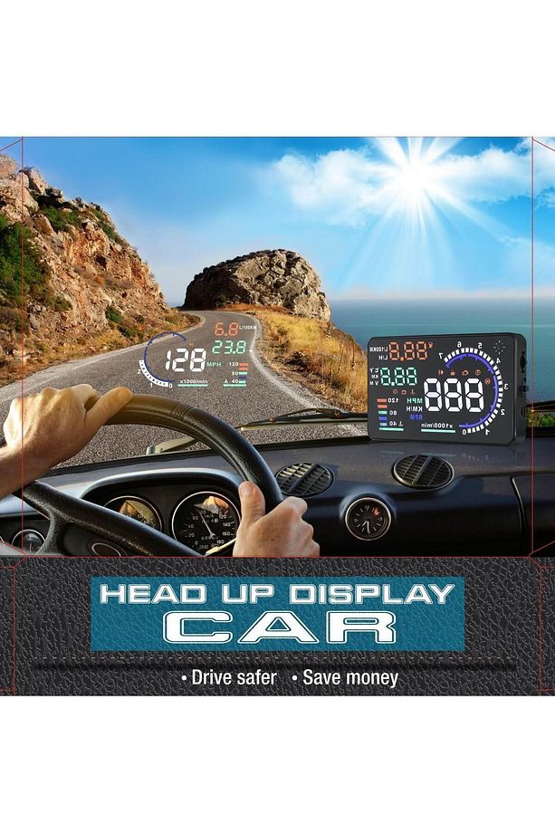 A8 Hud Hayalet Gösterge Obd Yansıtma Ekranı Head Up Display - 2