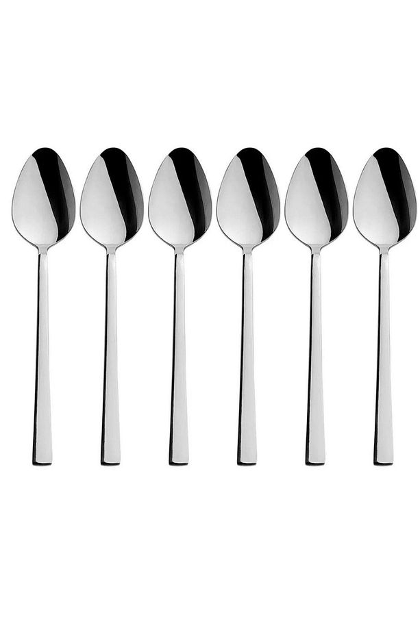 Parlak Gümüş Tatlı Çatal Ve Kaşık Seti - 12 Adet Kahvaltı Pasta Tatlı Çatal Kaşık Seti Kutulu Set - 3