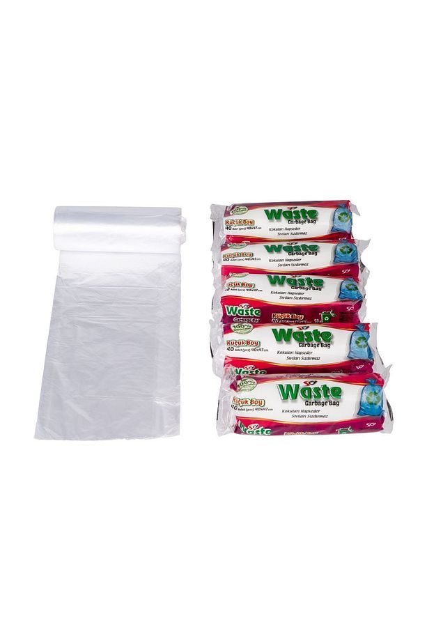 SA WASTE Küçük Boy Çöp Poşeti 40*47 CM 4'LÜ RULO 160 ADET - 4