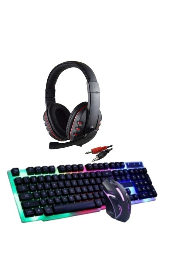 Gaming Bundle Klavye-mouse-kulaklık Set 3 In1 Yk38 - 1