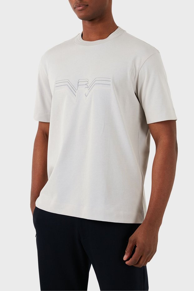 Cotton Regular Fit Crew Neck T Shirt Men's T SHIRT 3D1T89 1JWZZ 0646