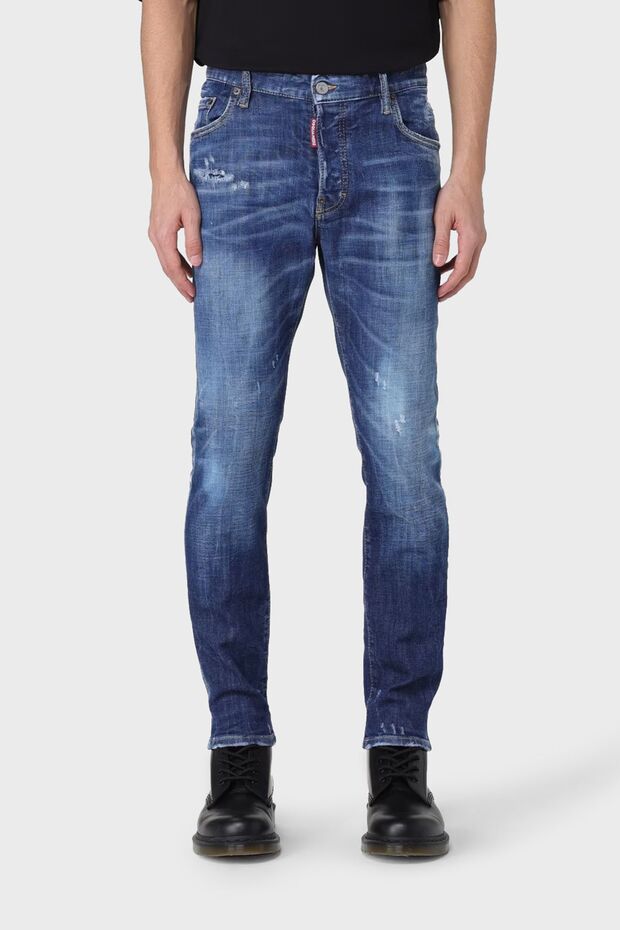 Stretch Cotton Skinny Fit Jeans Men's Jeans Pants S71Lb1357 S30872 470