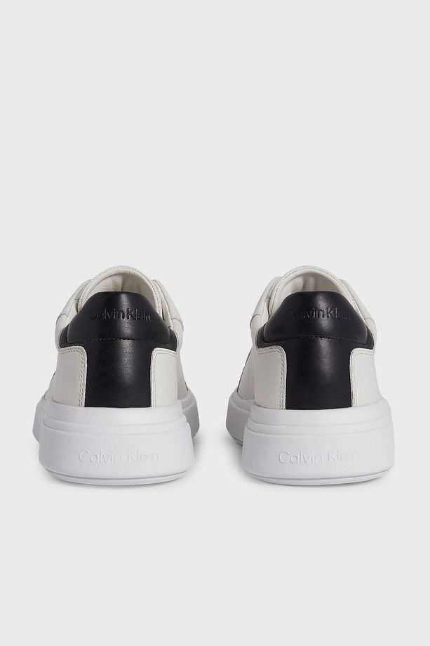 Logolu Deri Sneaker Ayakkabı Hm0hm010160k9 Erkek Ayakkabı Hm0hm01016 0k9 - 3