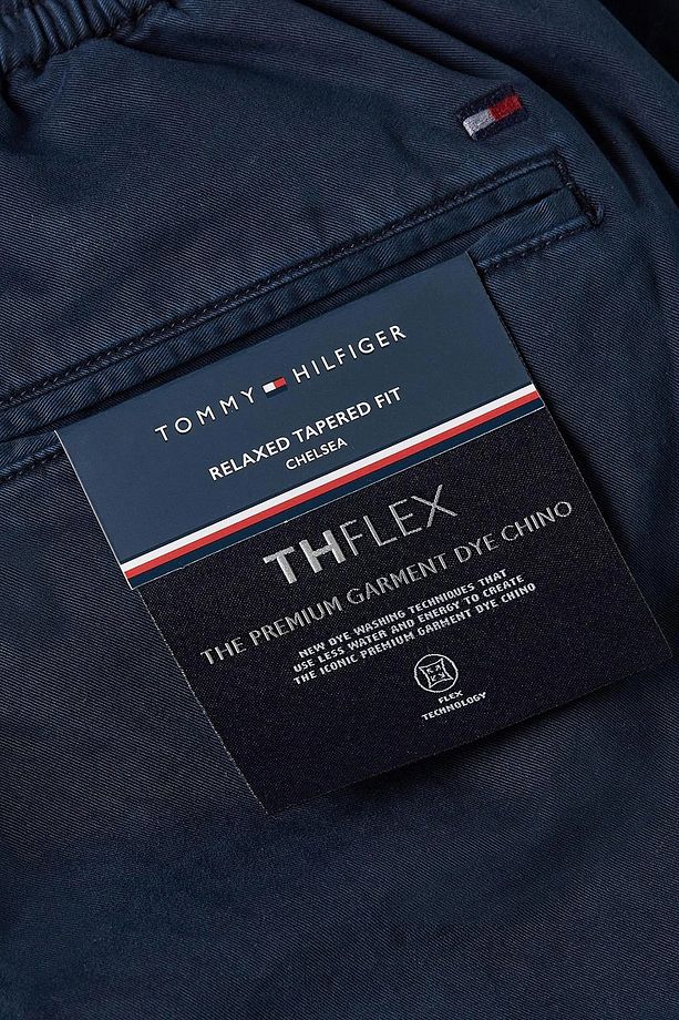 Pamuklu Relaxed Tapered Fit Chino Pantolon Erkek PANTOLON MW0MW32131 DW5 - 8