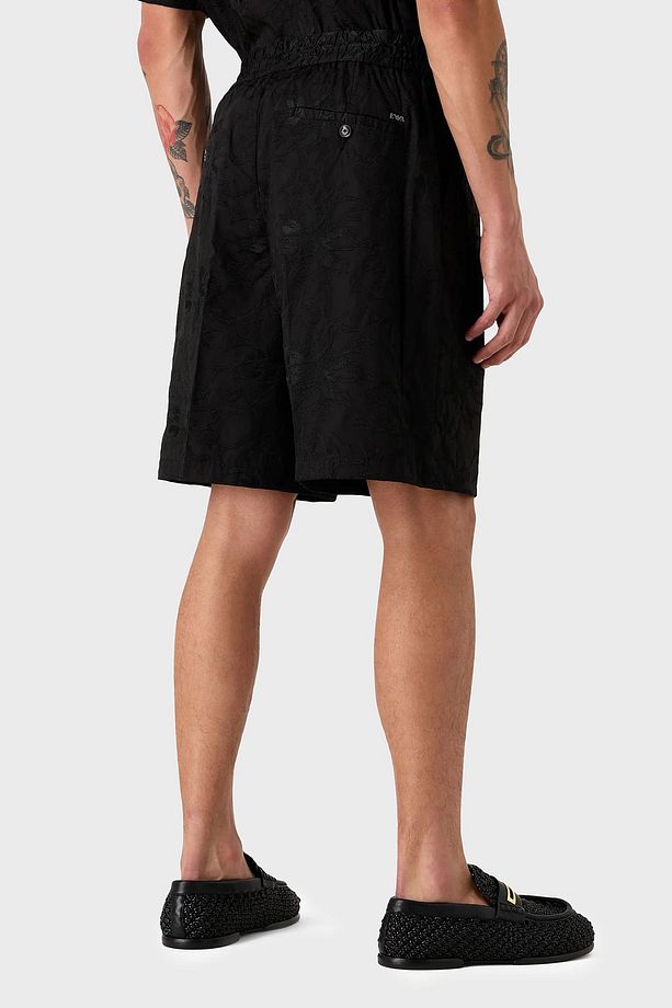 Pamuklu Relaxed Fit Poplin Short Erkek SHORT 3D1PT9 1NQMZ 0999 - 3
