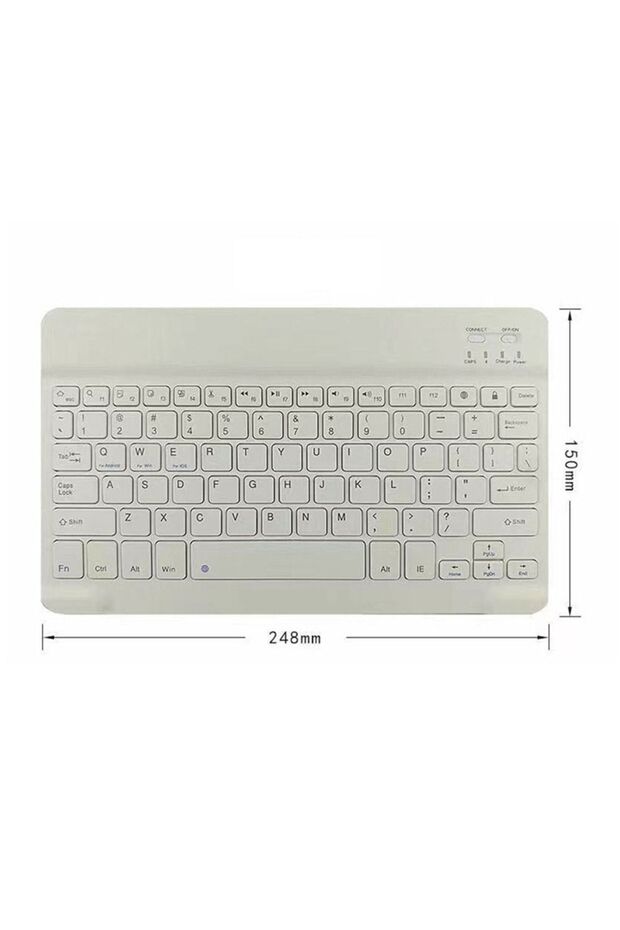 Ipad Pro 12.9 2015 A1584 A1652 Uyumlu Kablosuz Bluetooth Klavye Mouse Set - 5