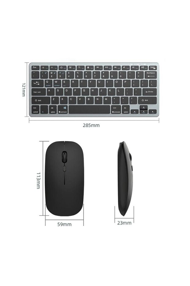 Casper Vıa T18-w Kablosuz Wireless Taşınabilir Klavye Mouse Set Q Klavye - 4