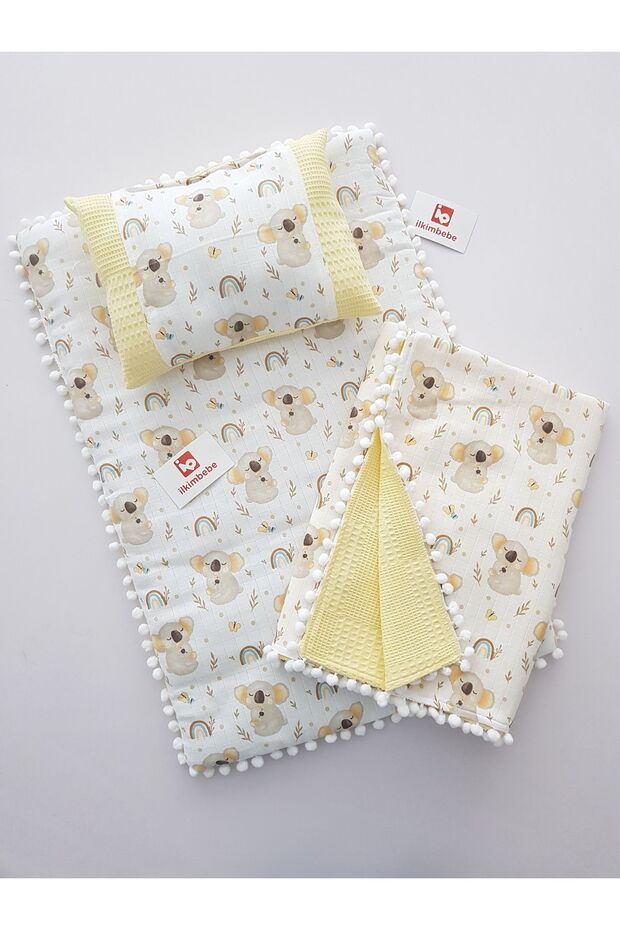 Blanket Baby Diaper Set, Cushion, Muslin, Baby Pillow, Newborn, Crib, Baby Products