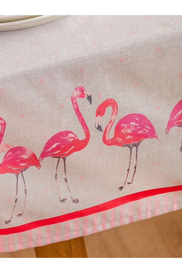Flamingo Baskılı Masa Örtüsü 150x200 Cm - 4