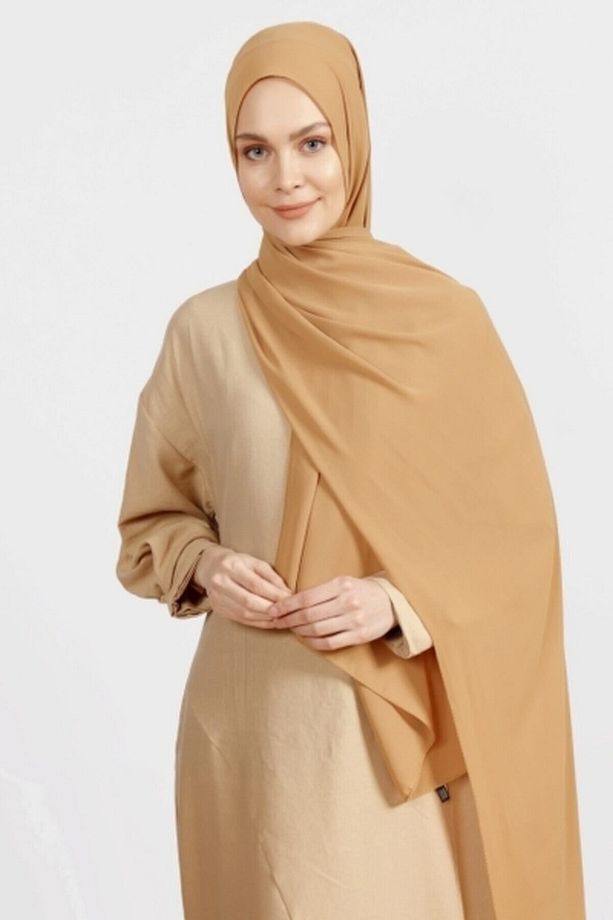 Krep Şal Gold Bej - 4