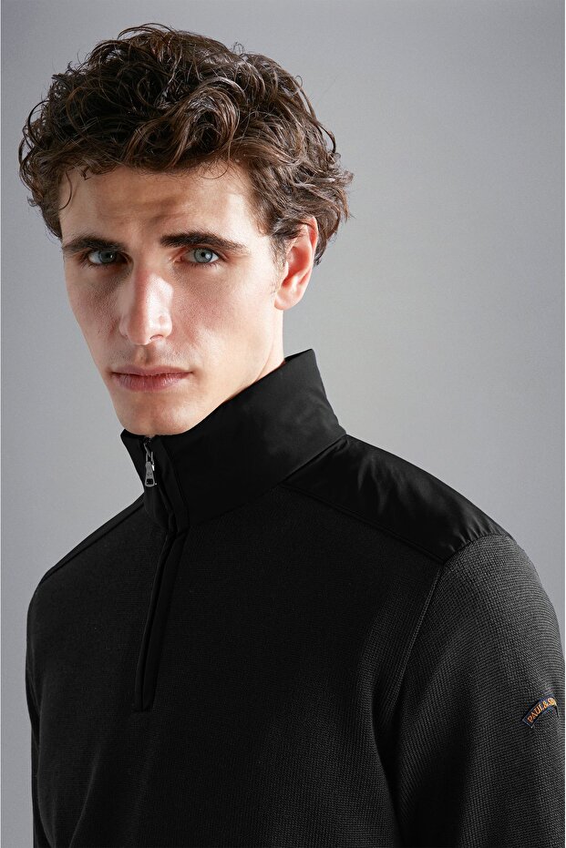 MEN'S ZIPPED PULLOVER C.W. WOOL - 3