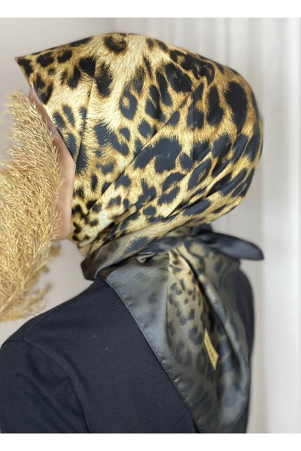 Leopar Desen Eşarp - 1