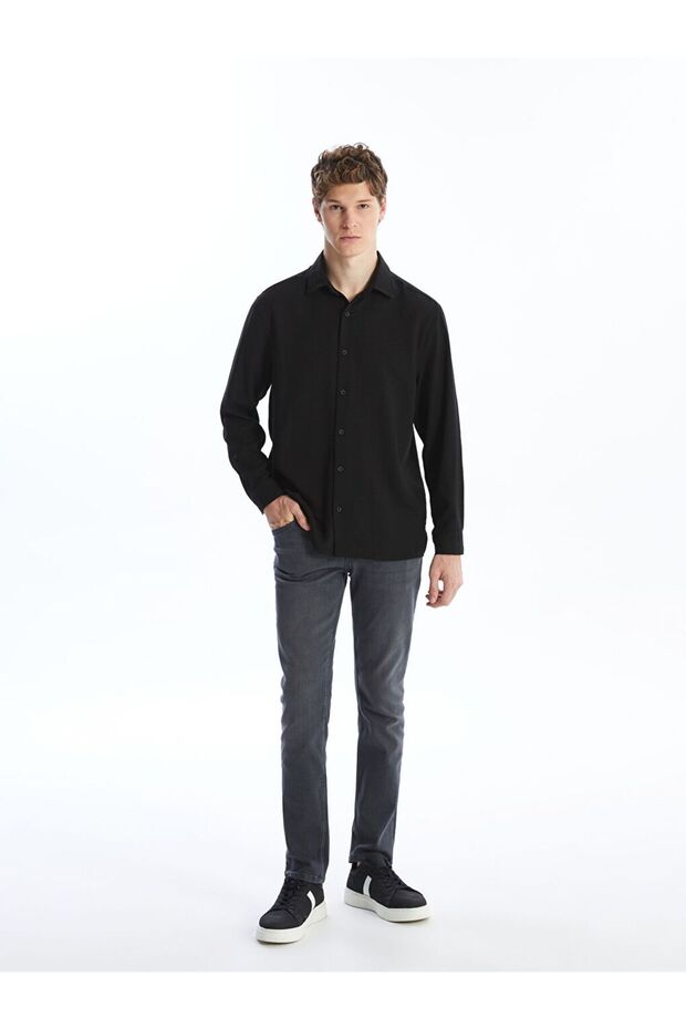 LCW Regular Fit Uzun Kollu Erkek Gömlek - 2