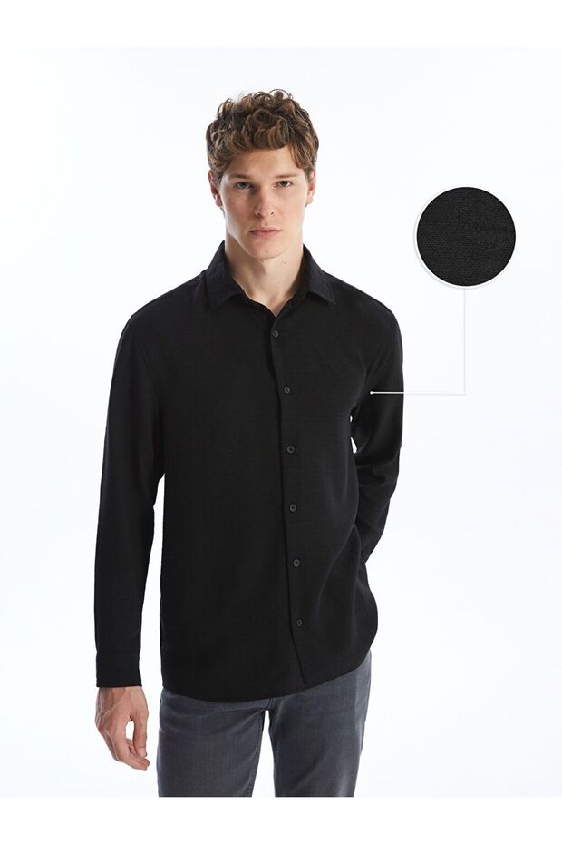 LCW Regular Fit Uzun Kollu Erkek Gömlek - 1