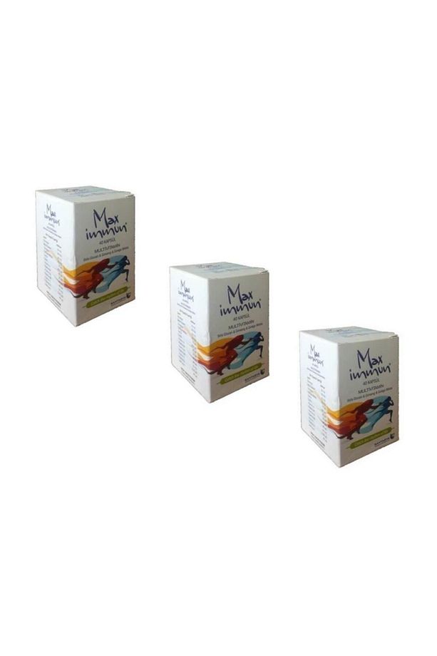 Max Immun 40 Kapsül Multivitamin 3'lü Paket - 1