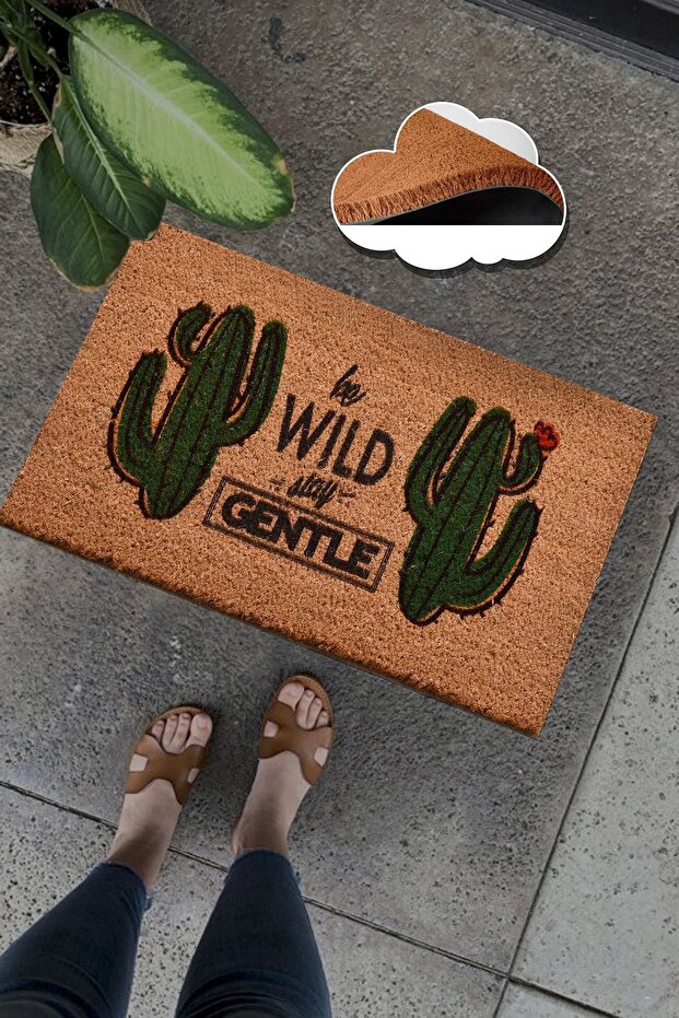 COCO WILD Natural Koko Mat, Bristle Door Mat