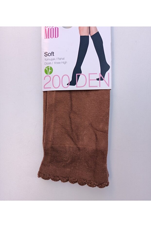 Daymod Women's Bronze Soft Bamboo Knee Length Trousers Socks 6-pack