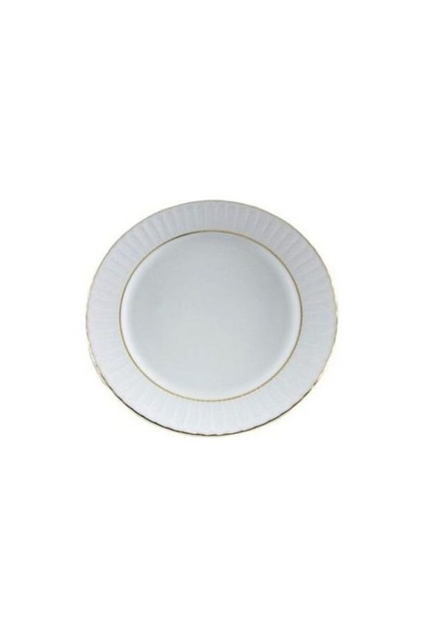 Yaldızlı Çukur Yemek Tabağı 22 Cm 12 Adet - 1