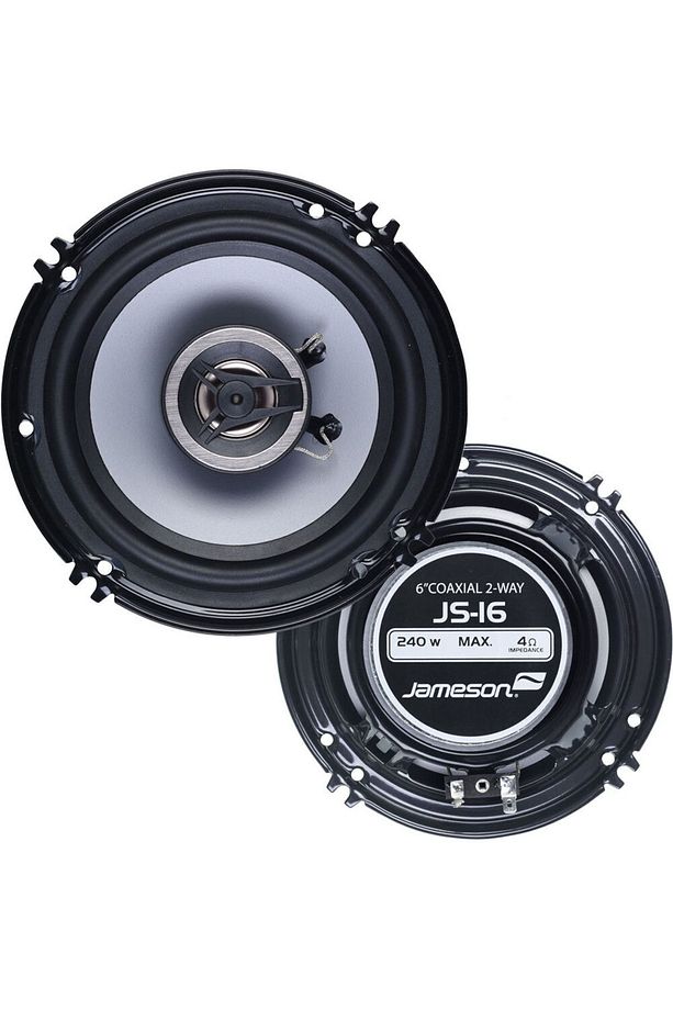16 Cm 240w 2 Yollu Yuvarlak Oto Hoparlör 2 Adet Js-16 - 2