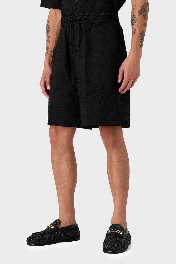 Pamuklu Relaxed Fit Poplin Short Erkek SHORT 3D1PT9 1NQMZ 0999 - 1
